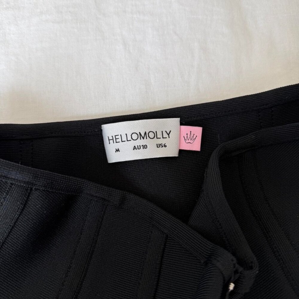 Hello Molly Exposure Bandage Strapless Corset Top Black - Picture 7 of 8